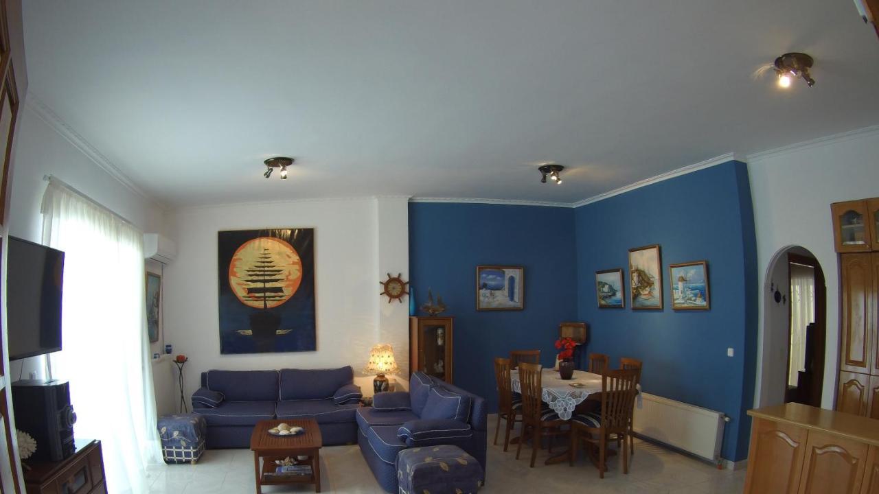 Blue & White Maisonette Over The Sea Near Sounio Cap Cap Sounion Extérieur photo